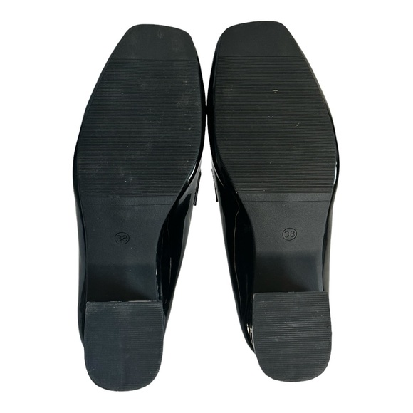 She & in Black shoes mid heel square toe block size 7.5 (Woman's) - Picture 4 of 7